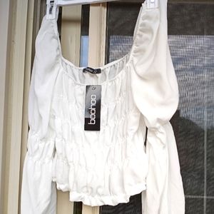 Ruffled sleeve, off the shoulder blouse